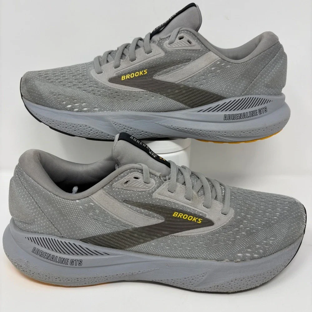 Brooks Adrenaline GTS 24 Men's Size 10.5 Grey Running Shoes (1104371D084)